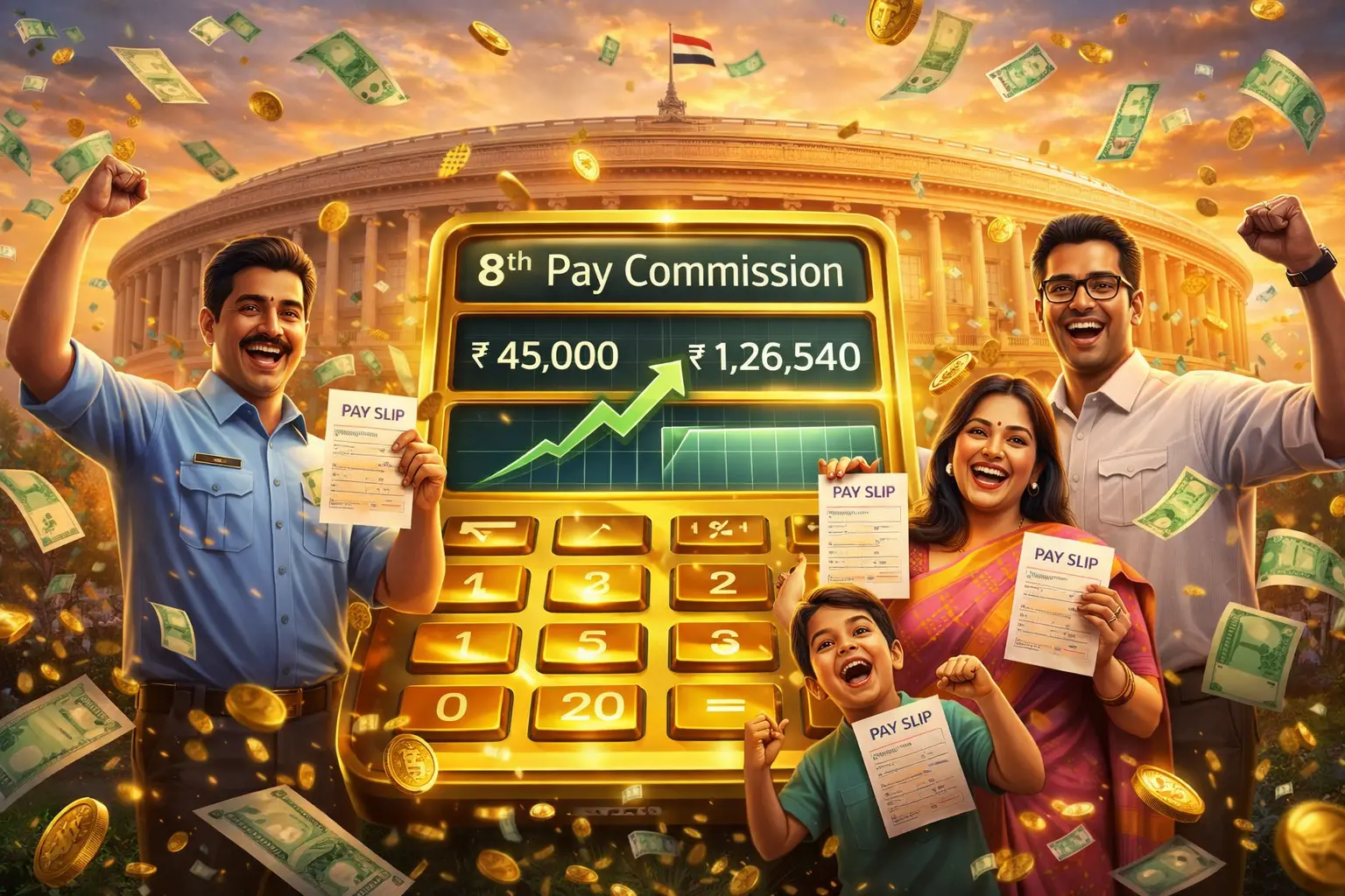 IDA pay scale structure for PSU employees under 8th Pay Commission – ONGC, NTPC, Coal India Maharatna Navratna salary breakdown 2026